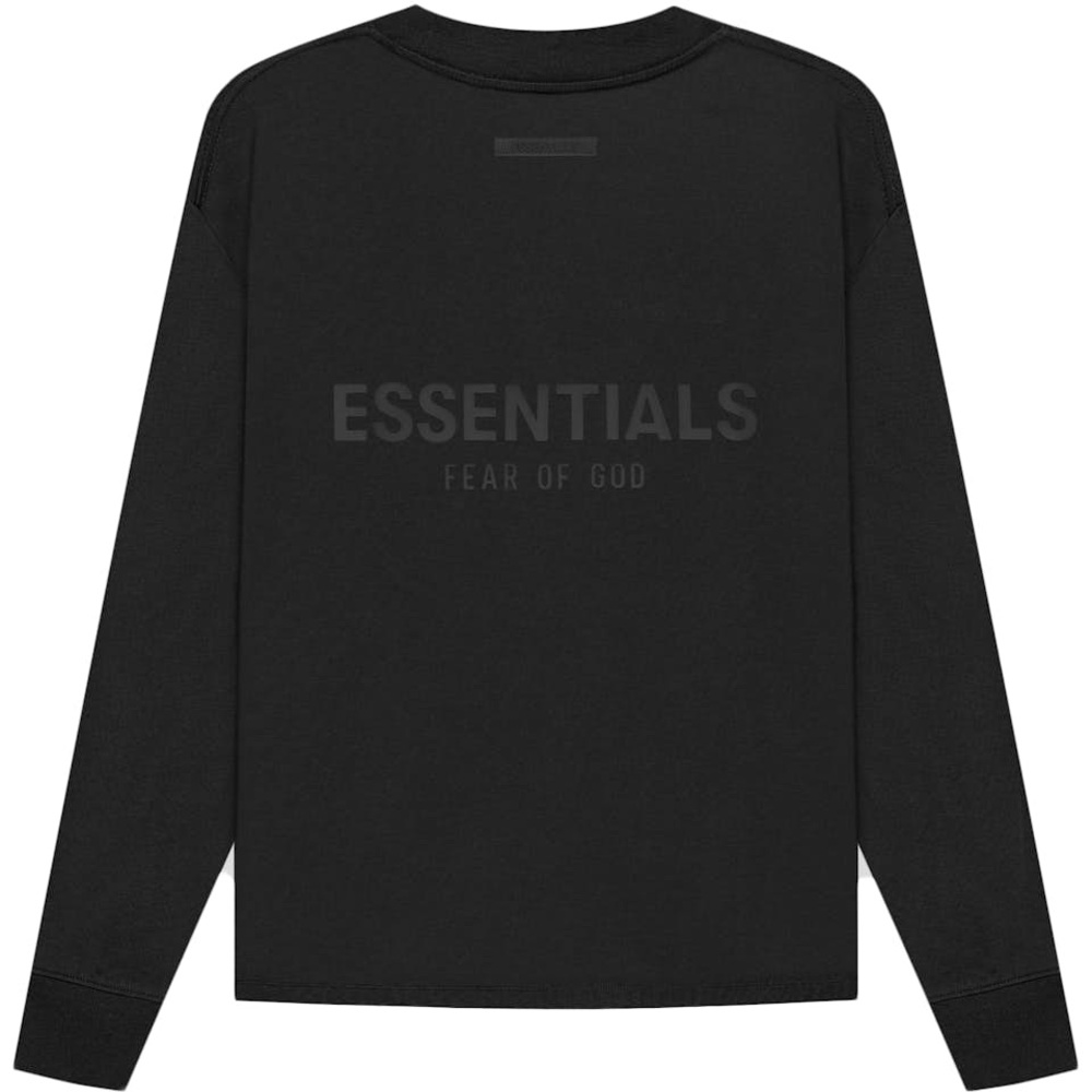 Fear of God Essentials Mens XL Core Collection L/S Shirt Stretch Limo Black